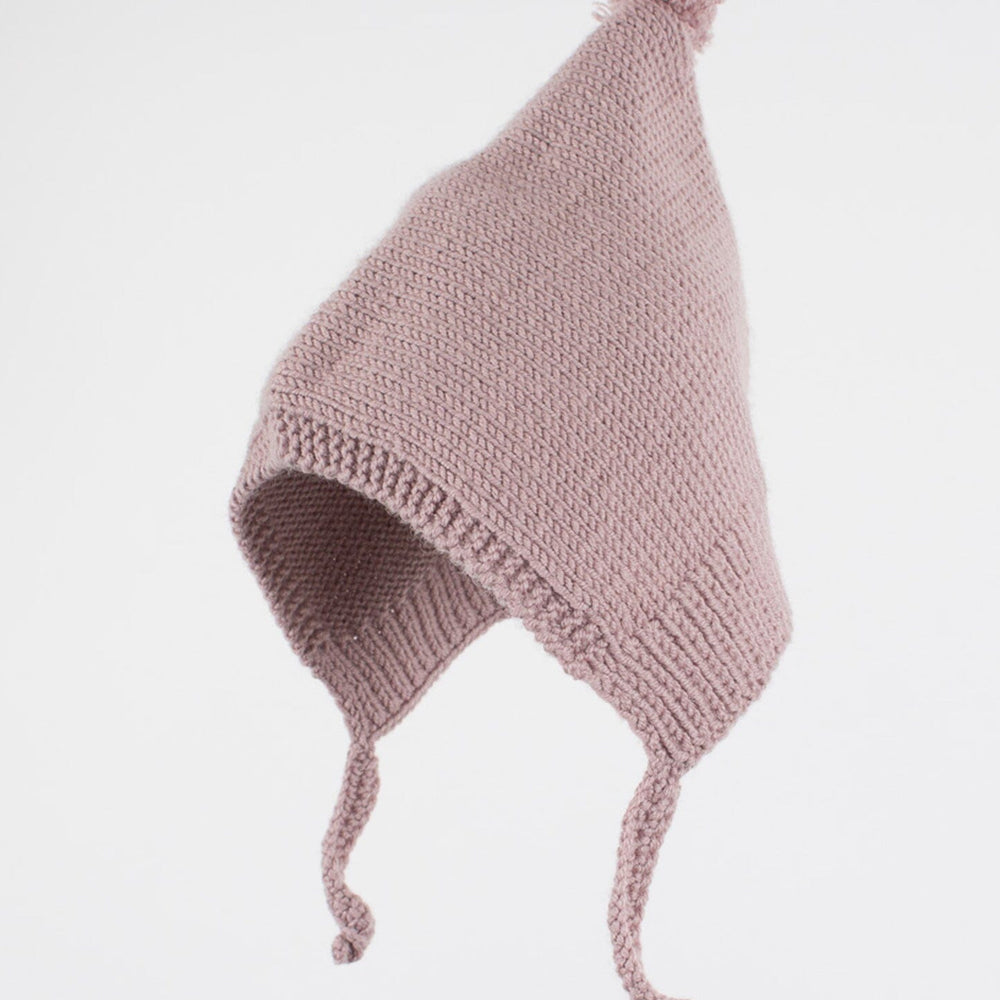 Capota rosa en lana merino hecha a mano en España, de ÁBBATTE