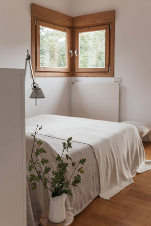 Pie de cama en espiga