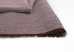 Chal de Alpaca rosa malva con tintes naturales