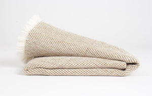 Manta bebé de Alpaca color camel
