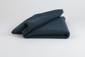 Manta de Alpaca Baby con Seda verde y azul pavo