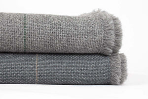 Manta de Alpaca gris lluvia