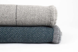 Manta de Alpaca gris niebla