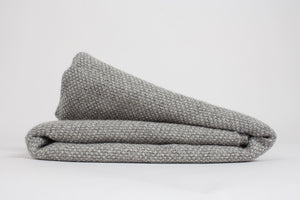 Manta de Alpaca natural gris lluvia