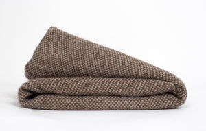 Manta de Alpaca tabaco con arena