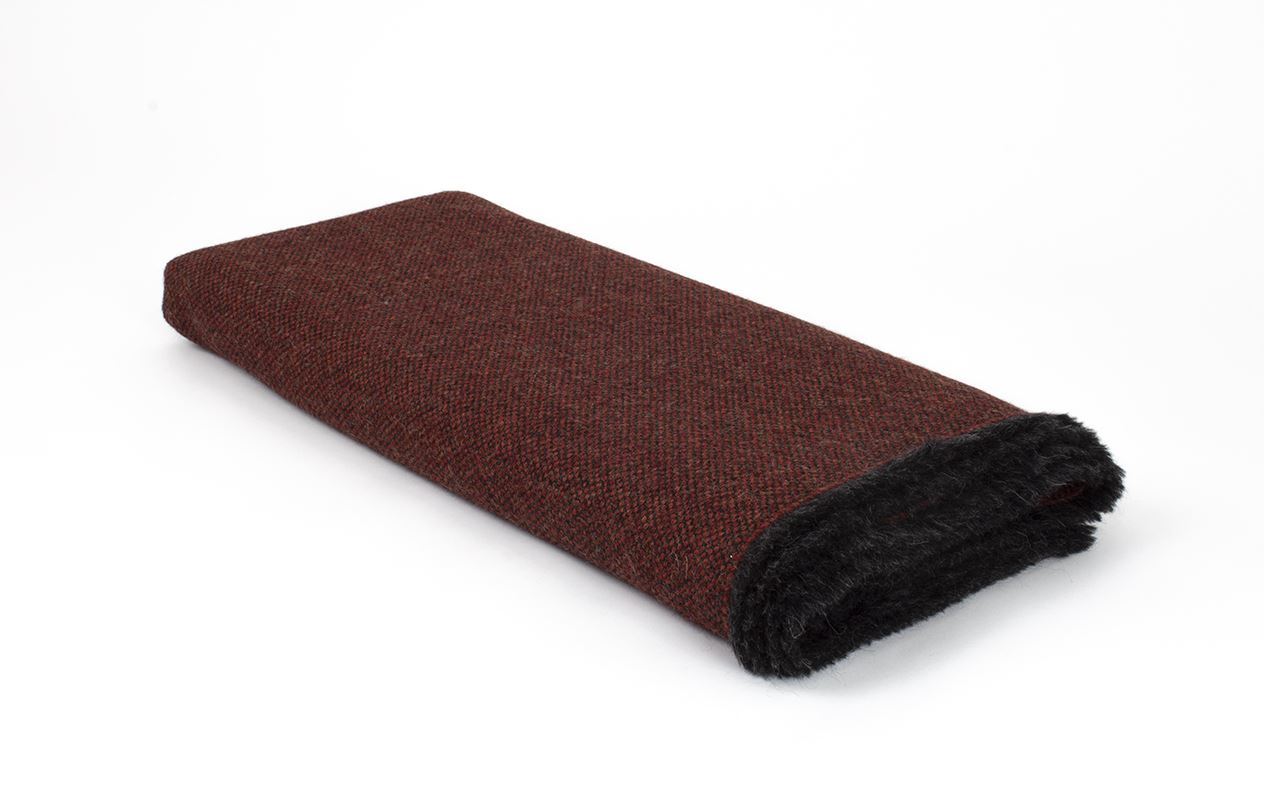 Manta de Alpaca rojo caldero